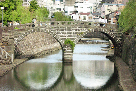 日本三名橋「眼鏡橋」