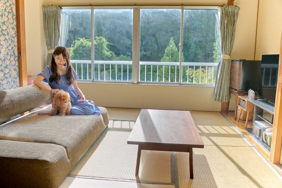 宝泉寺温泉　ペットと泊まれる宿　季の郷　山の湯